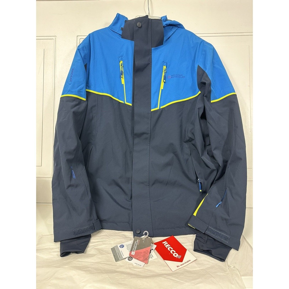 Mens‎ M Mountain Warehouse Galactic Extreme Ski Jacket Navy Nwt Recco Technology